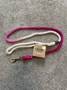 Found My Animal Pink Ombre Rope Dog Leash